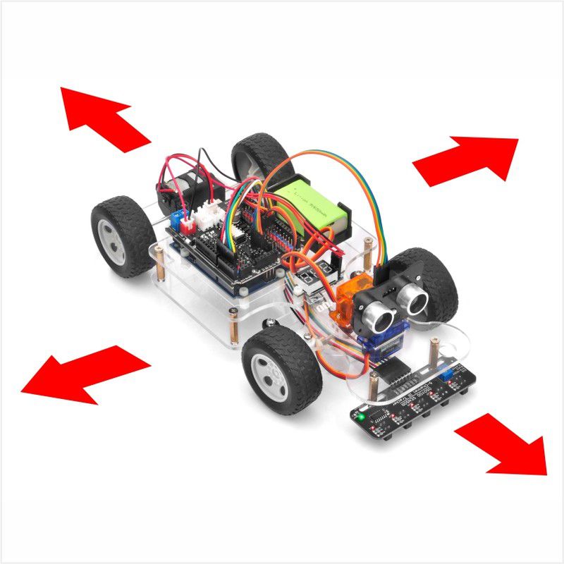 OSOYOO Sport Car for Learn Coding with Arduino IDE 2: Basic Movement
