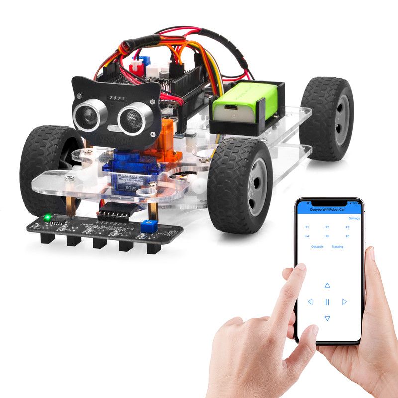 OSOYOO Sport Car for Learn Coding with Arduino IDE 5: Wifi UDP control robot car