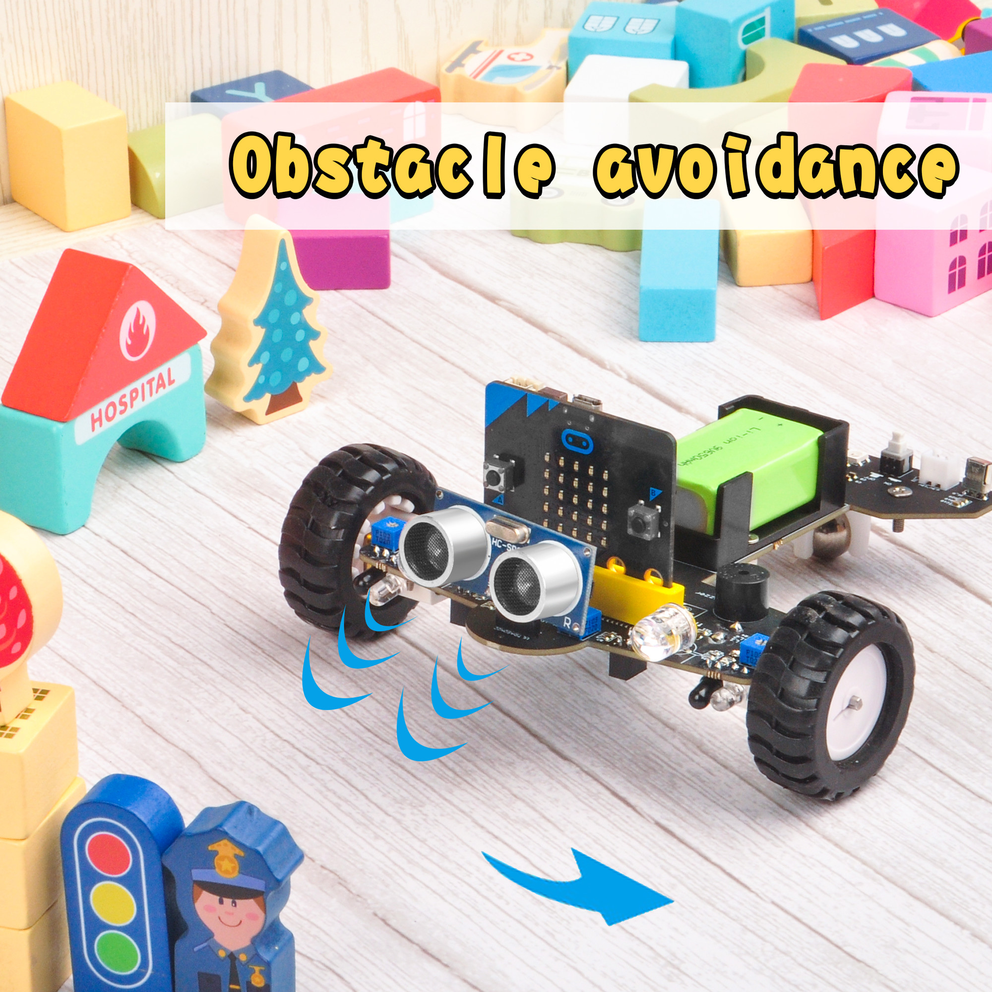 OSOYOO Robot Car for Micro Bit Lesson 12- IR Avoid obstacle