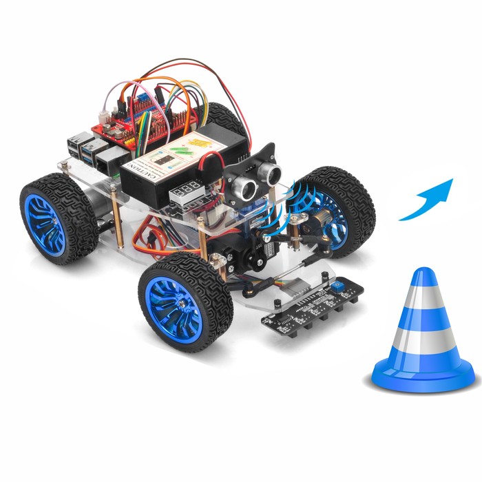 OSOYOO Servo Steer Smart Car for Raspberry Pi Lesson 4: Obstacle Avoidance