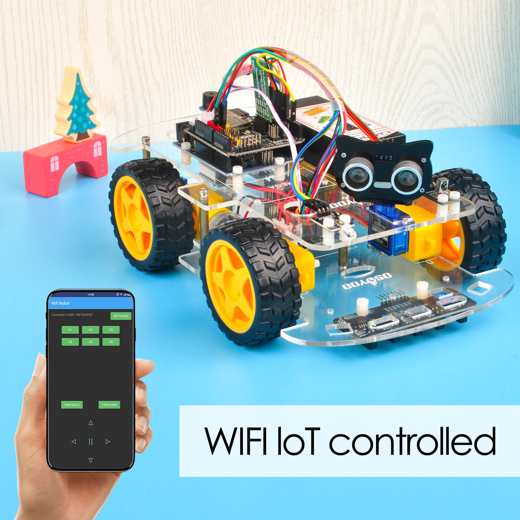 Osoyoo V2.1 Robot Car Lesson 6: Use WIFI to control an IoT Robot Car