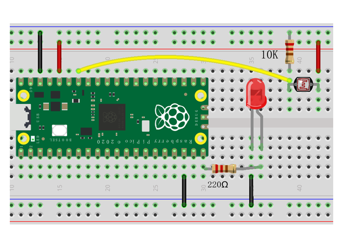 Raspberry Pi Pico Learning Kit Lesson Analog Input And Pwm Output