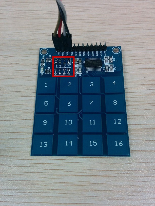 Arduino Drive TTP29 16-channel Capacitive Touchpad keyboard « osoyoo.com