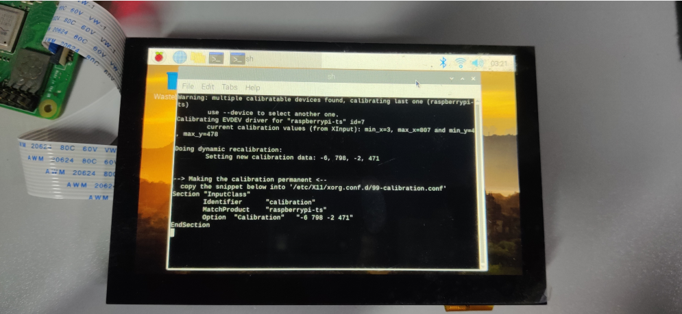How to calibrate the touchscreen for OSOYOO RPi display