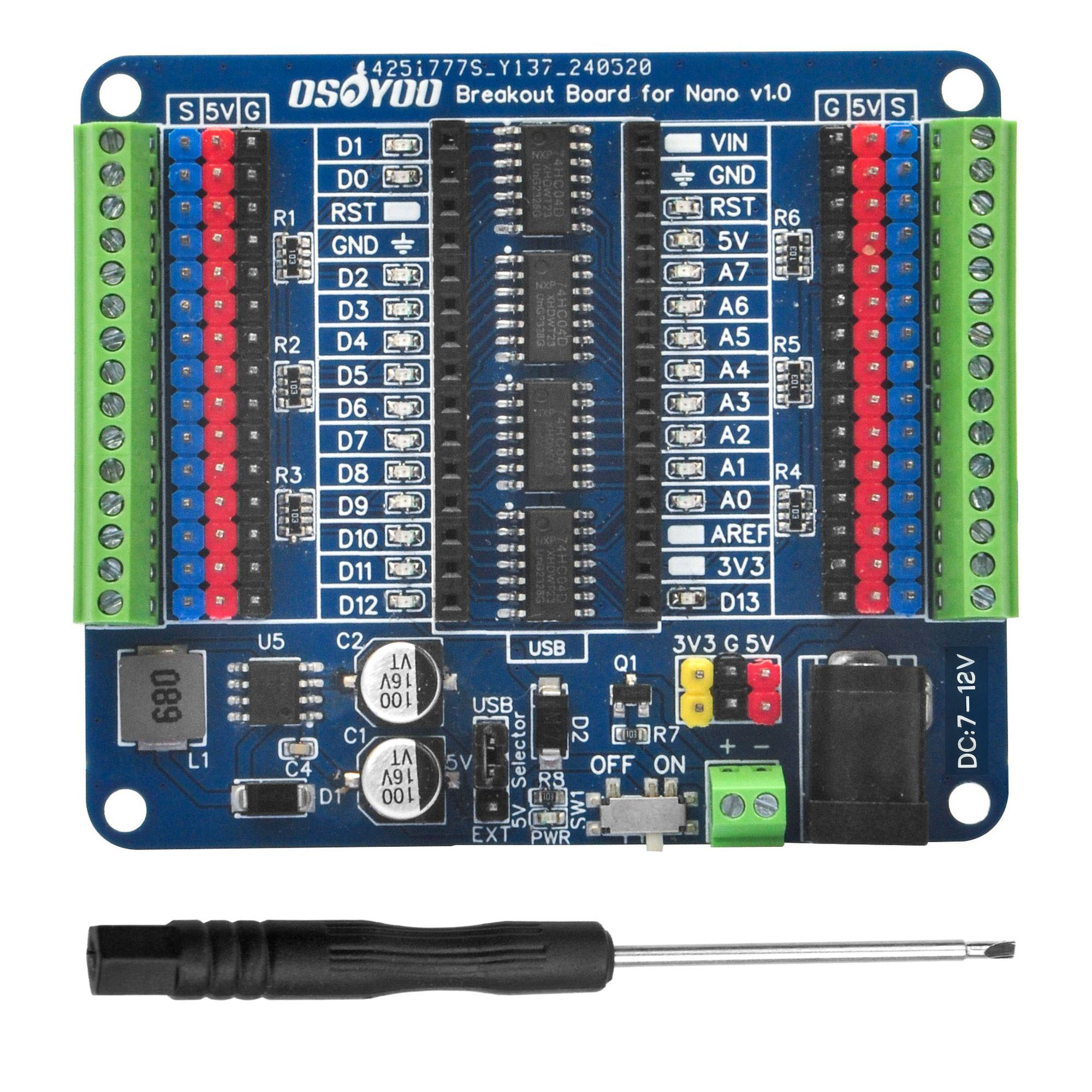 OSOYOO Nano Breakout Board