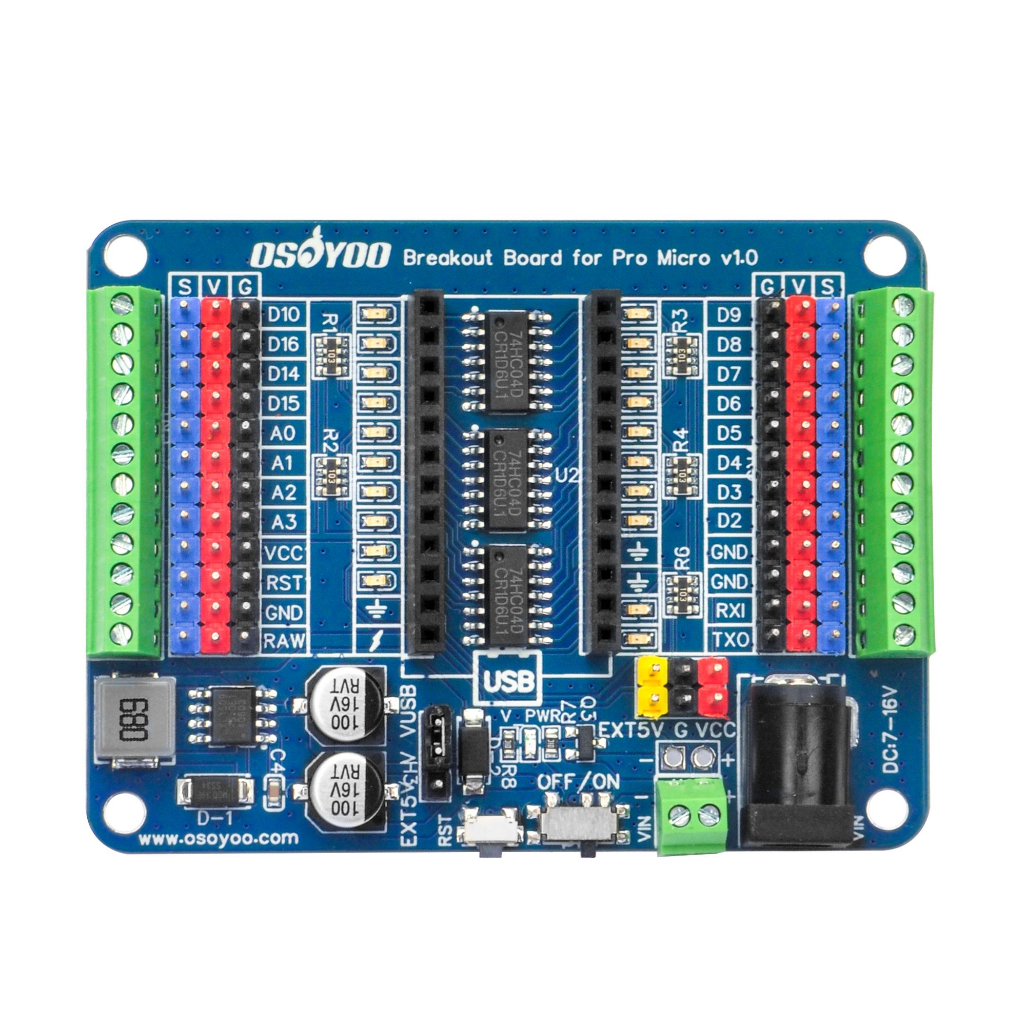 OSOYOO Breakout Board for Pro Micro