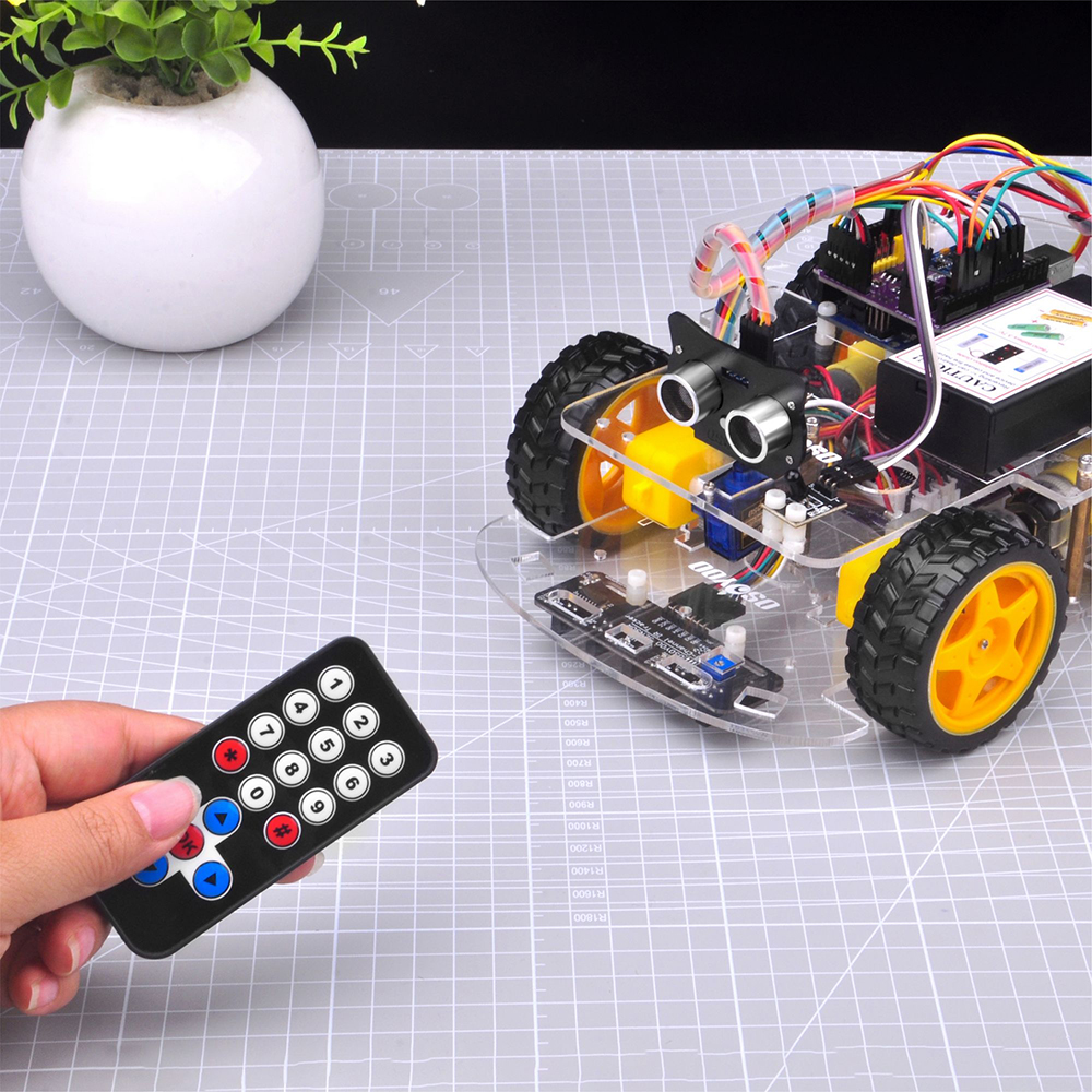OSOYOO V3 Robot car kit Lesson 8: IR Remote Control Robot Car