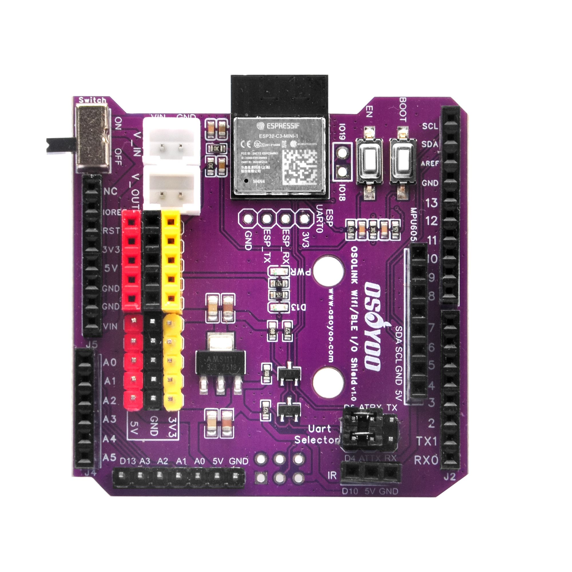 OSOLINK WiFi/BLE I/O Shield v1.0 – Product Introduction
