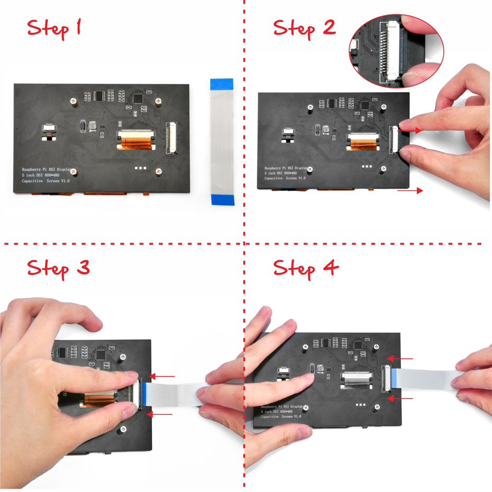 Raspberry Pi 5 “DSIタッチスクリーン取扱説明書 « osoyoo.com