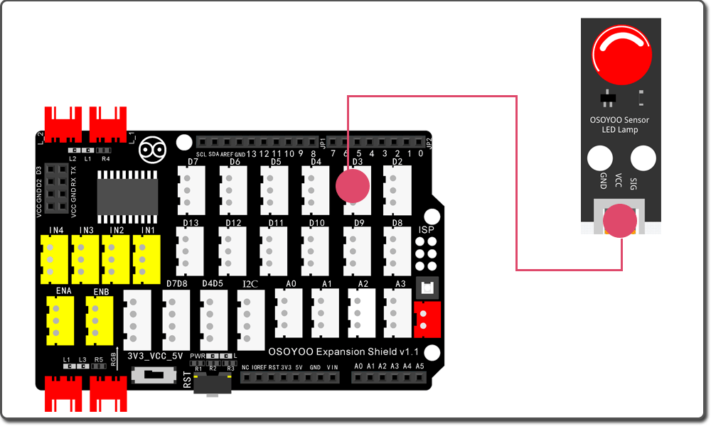 Kit di apprendimento della programmazione grafica Arduino Lezione 1: LED lampeggiante