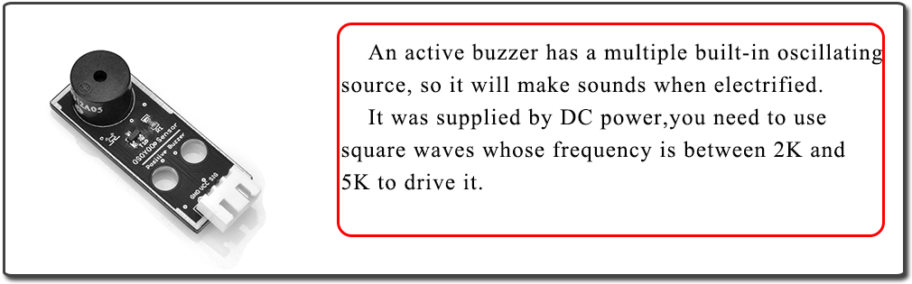 Module Buzzer Actif pour Arduino