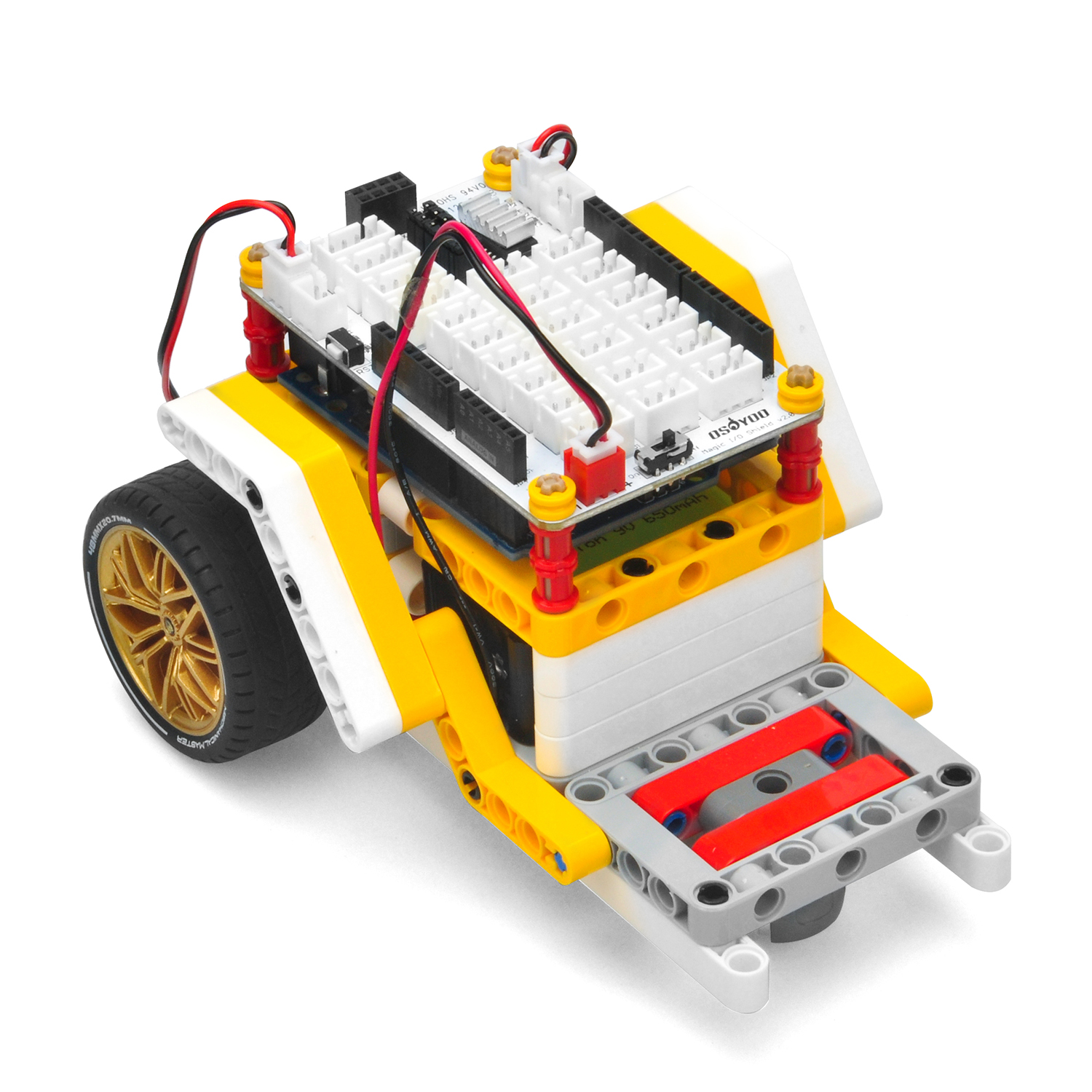 OSOYOO積み木ロボットカーレッスン1：基本的な車