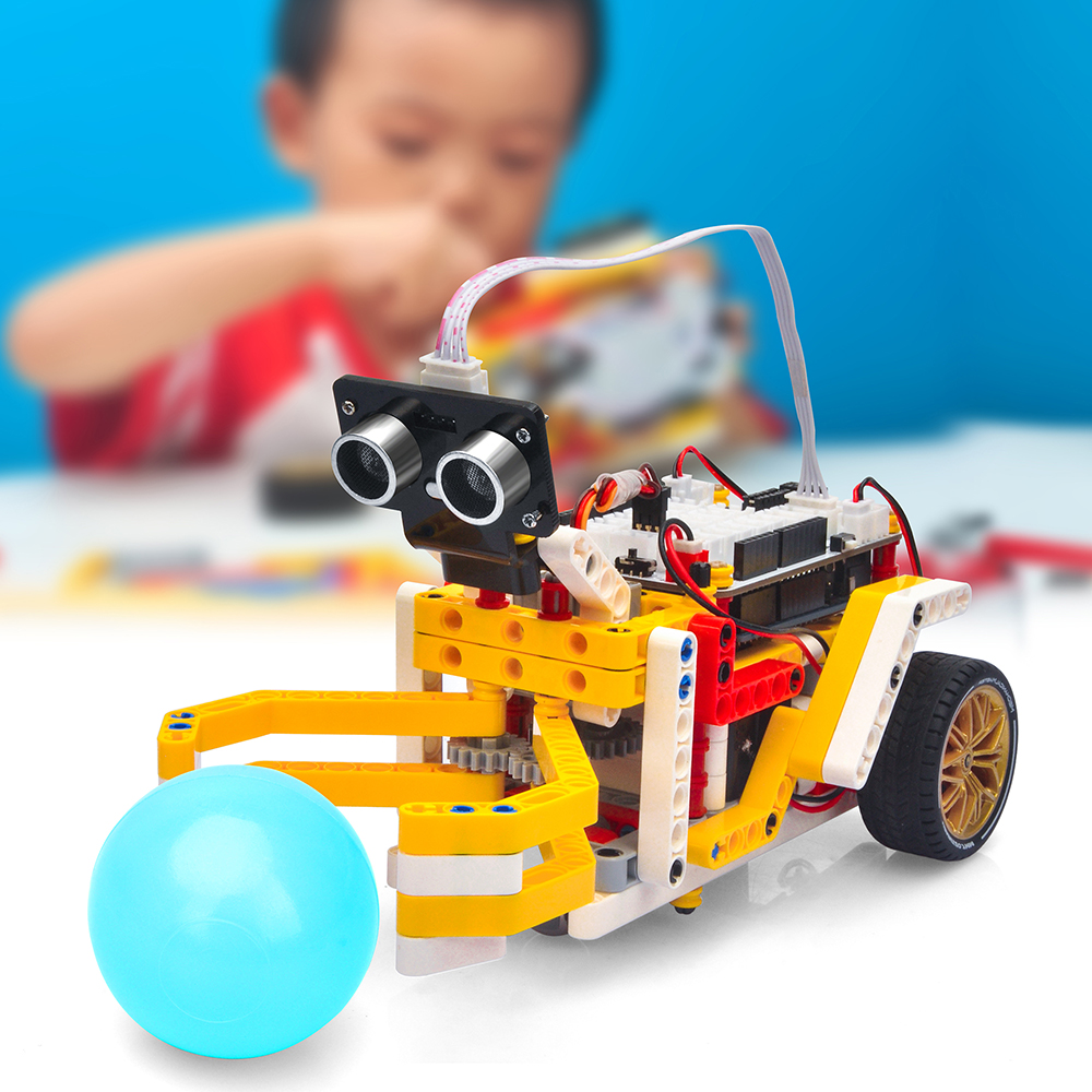 OSOYOO Building Block Robot Car Lección 5: Auto transportador