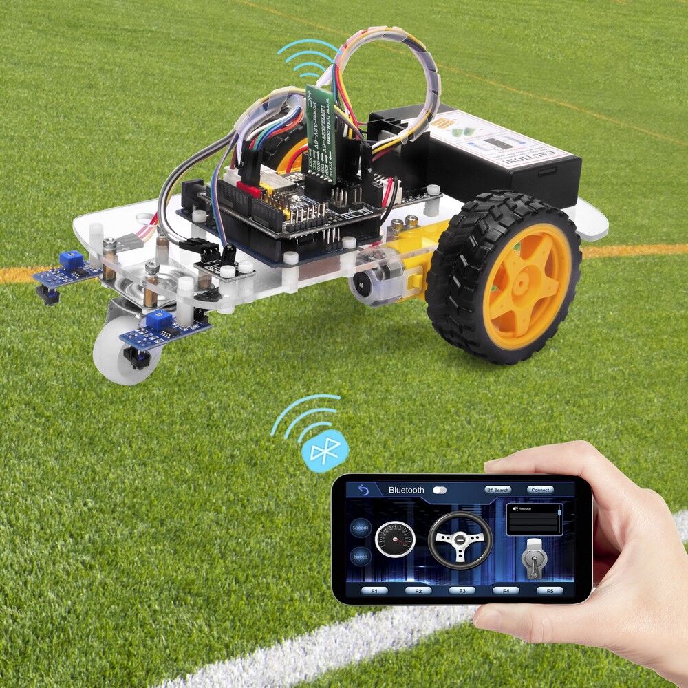 OSOYOO 2WD Robot Car Starter Kit Lesson 4: Bluetooth Control of the Robot Car