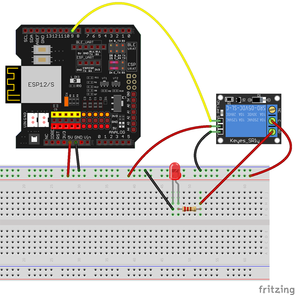 Kit d’apprentissage de l’Internet des objets WiFi pour apprendre à coder avec Arduino IDE 11 : Relais de canal