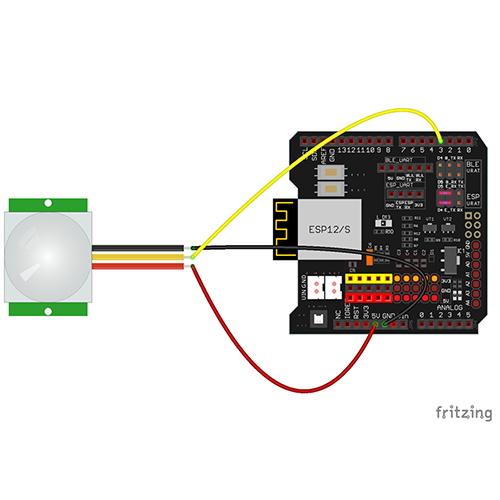 WiFi Internet de las Cosas Kit de Aprendizaje para Aprender Codificación con Arduino IDE 12: IOT Sistema de alarma para el hogar