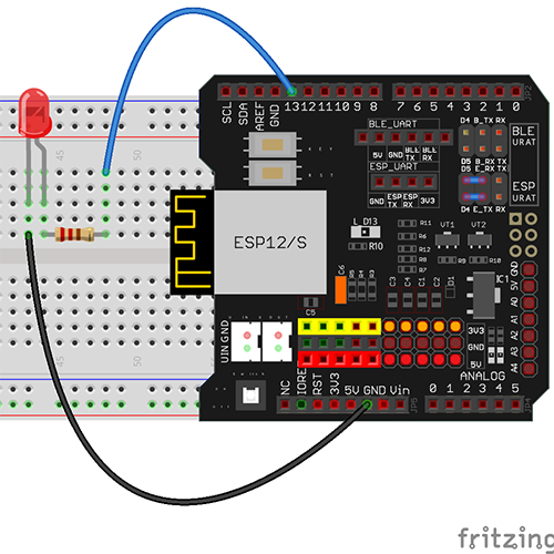 WiFi Internet of Things Arduino Learning Kit Lesson 2:  Remote control LED