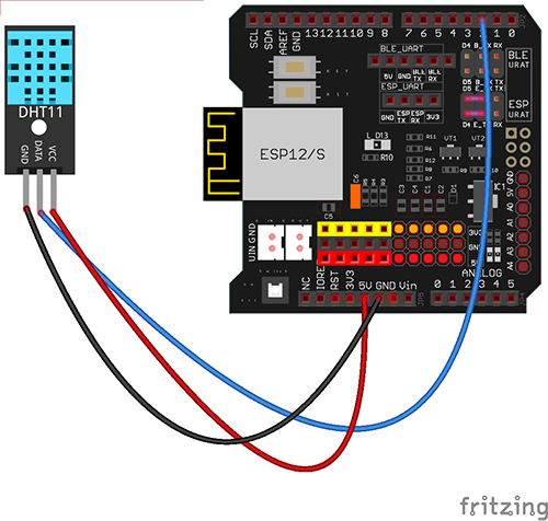 アルドゥイーノ WiFi IOT 学習キットレッスン４: DHT11 センサー