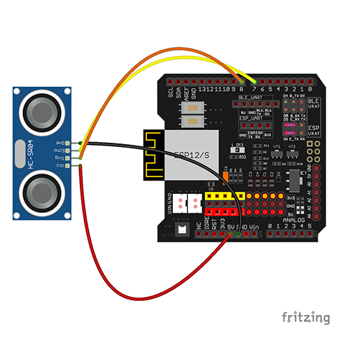 WiFi Internet of Things Learning Kit for Learn Coding with Arduino IDE 9:  Obstacle Distance