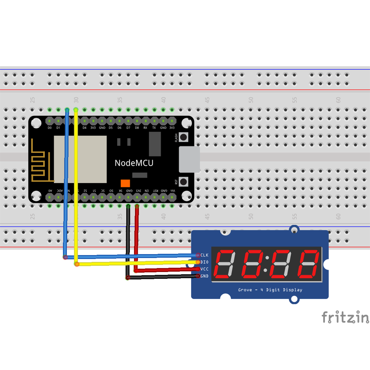 NodeMCU Lesson 14 — Remote Control the 4-Digit 7 Segment LED Display