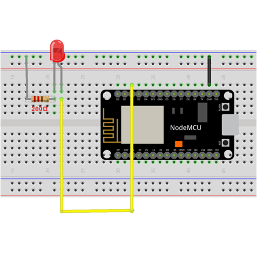 NodeMCU Lesson 4: Use OSOYOO Wifi UDP APP to control LED