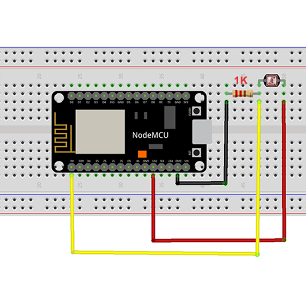 NodeMCU Lesson 8- Remote detection of light intensity via APP