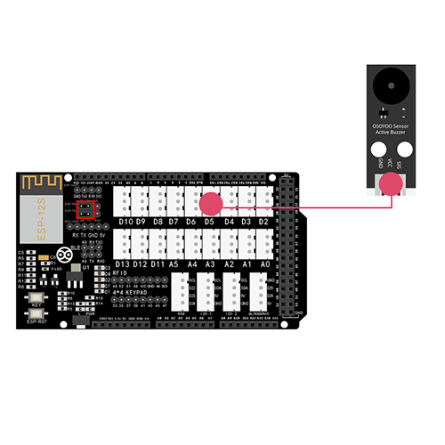 OSOYOO Smart Home IoT Learning Kit Lesson 6: Remote Control Active Buzzer