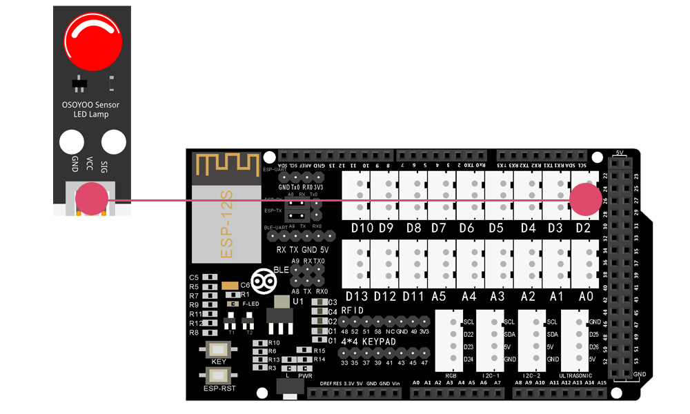 Smart House IoT UDP WIFI APP Lezione 2-1 Controllo dell'illuminazione wireless