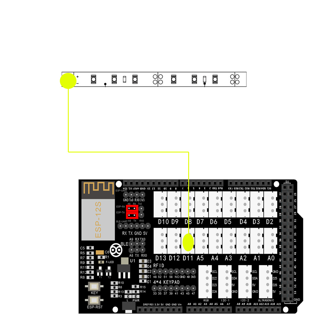 OSOYOO Smart Home IoT UDP Lektion 2-8 Weihnachtslichtshow