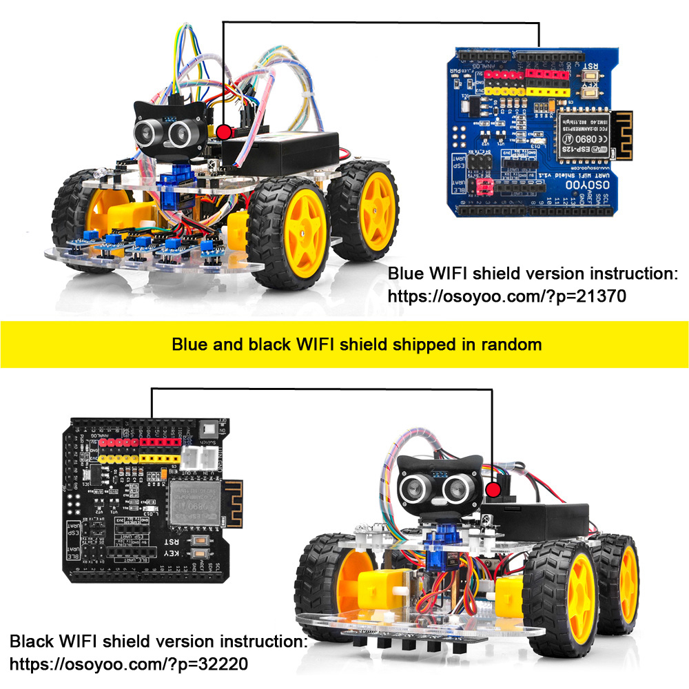 OSOYOO V2.1 Smart IOT Robot Car Kit for Arduino - Early STEM Education for  Beginner Teenage and Kid – Learn Circuit, Sensor - Get Hands-on Experience