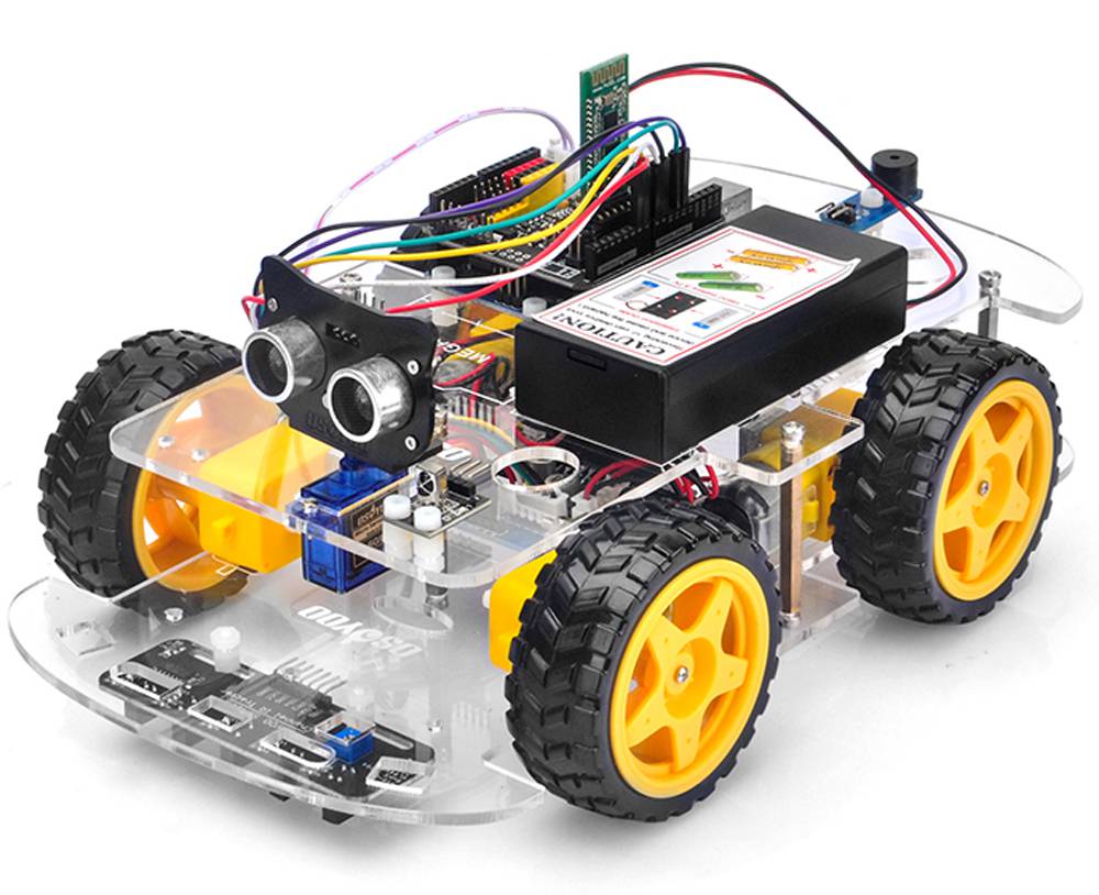 Obstacle Avoiding Robot Car Using An Arduino - YouTube