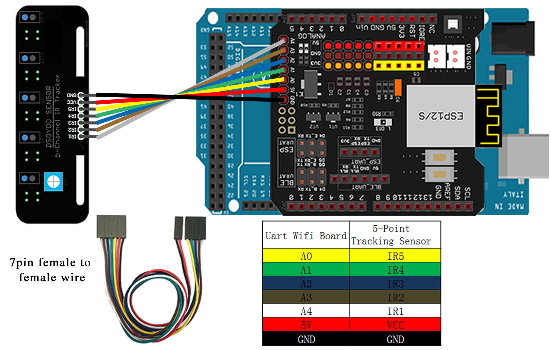 OSOYOO WIFI Shield V1.3 ESP8266 Module for Arduino UNO