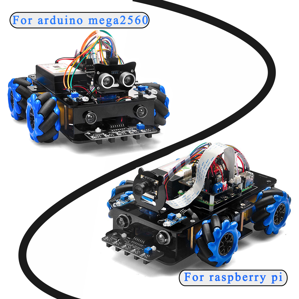 Mecanum Wheel Robotic Kit for Raspberry Pi and Arduino Mega2560