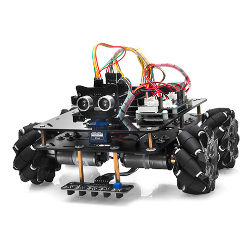 M2.0 メタル シャーシ メカナム ホイール ロボット (Arduino Mega2560 用)-レッスン 3:5点ライントラッキング