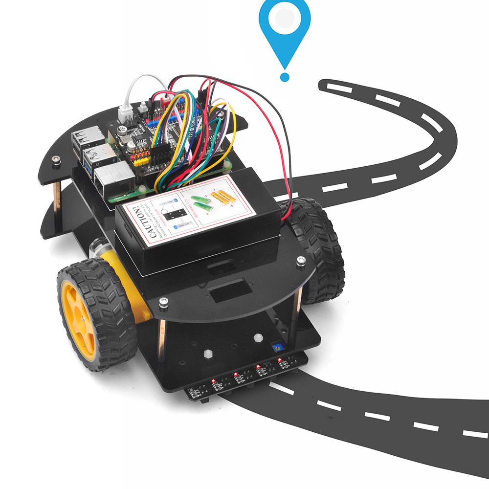 OSOYOO Robot car V4.0 para Raspberry Pi Lección 2: Seguimiento de línea (Python)