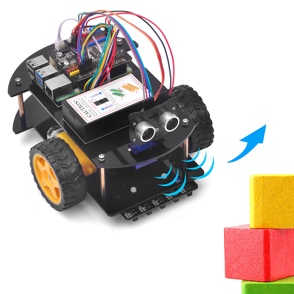OSOYOO Roboterauto V4.0 für Raspberry Pi Lektion 3: Hindernisvermeidung
