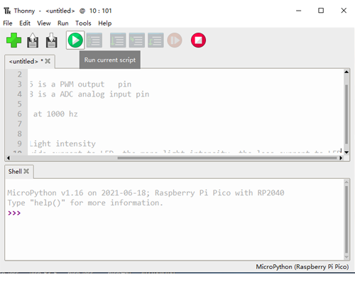 Raspberry Pi Pico: Read Analog Inputs (MicroPython)