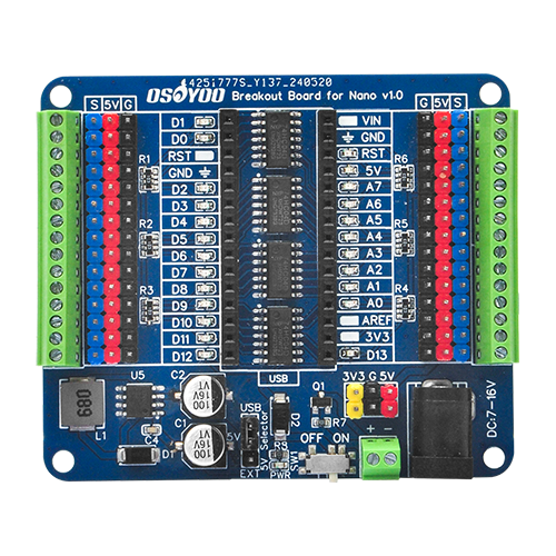 OSOYOO MCU Expansion Debug Board for Arduino Nano