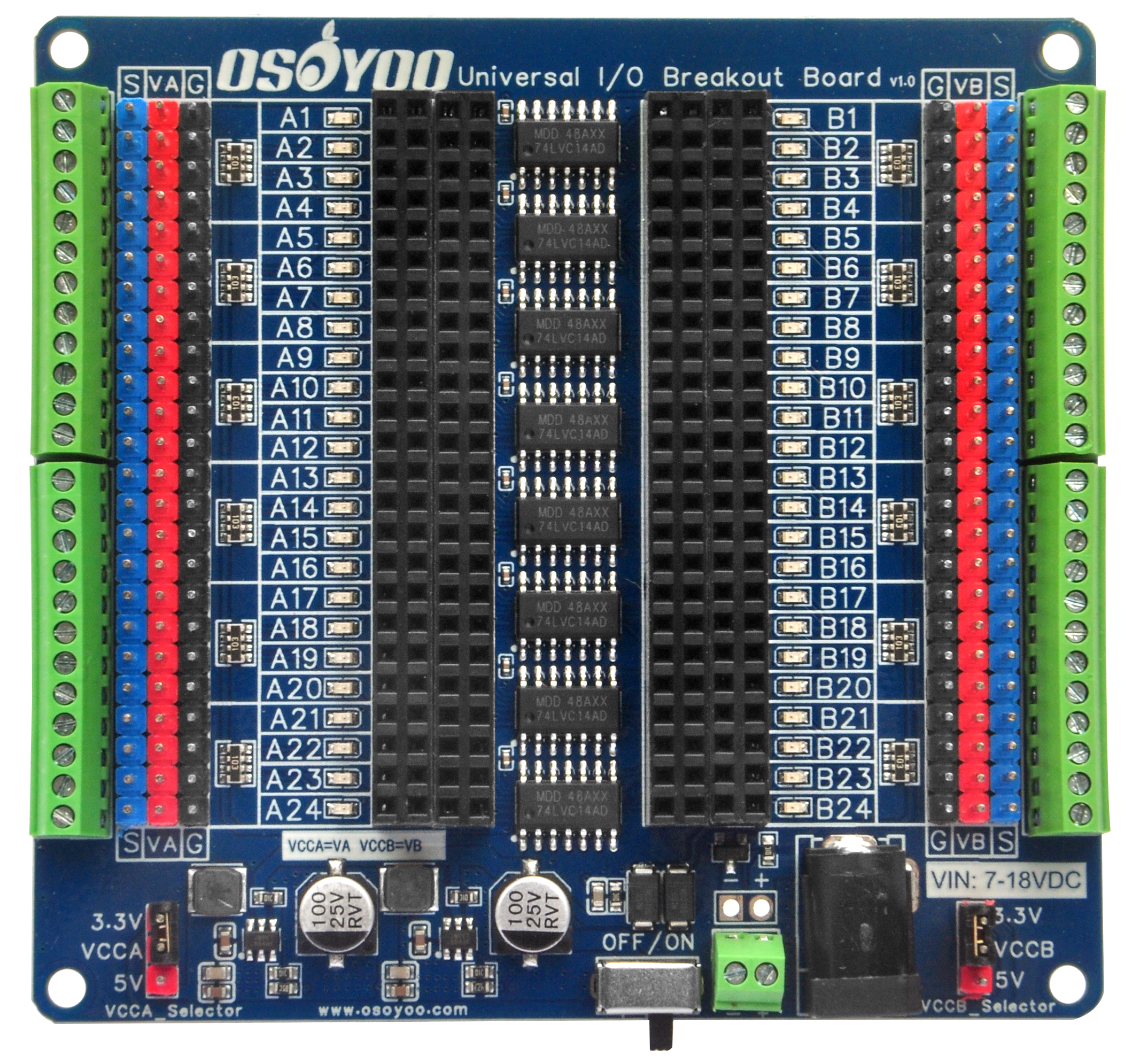 OSOYOO Universal IO Breakout Board