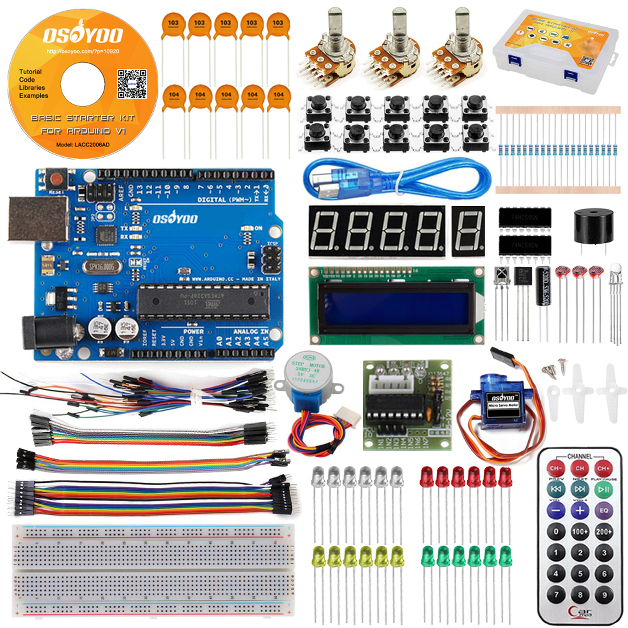 Osoyoo Basic Kit For Arduino Model LACC AD Osoyoo Com