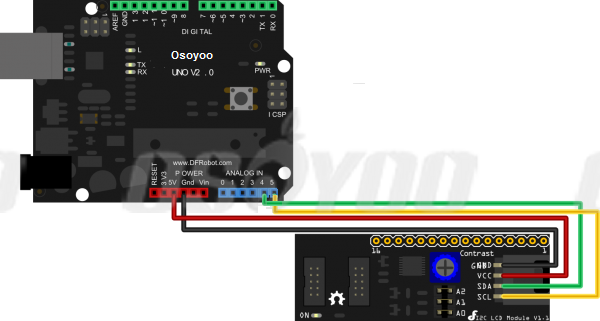 16×2 I2C LiquidCrystal Display(LCD) for UNO R3 and Mega2560 «