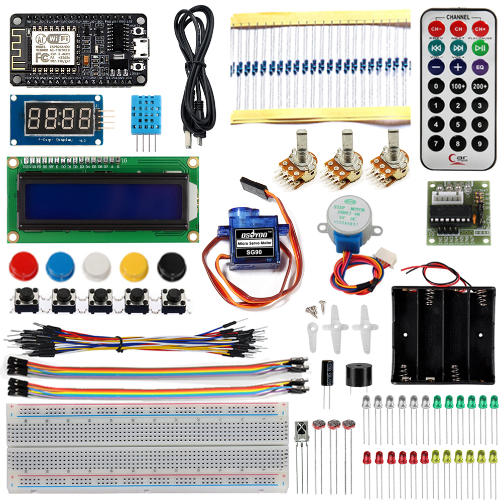 Osoyoo NodeMCU IOT Programming Learning Starter Kit Model#DKRK100700