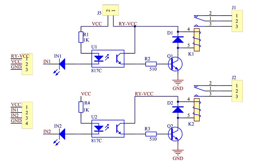 Yizhet 5 V 2 Channel-relay DC 5 V Relais Bouclier module de panneau de contrôle avec Optocoupleur pour Arduino Pic AVR MCU DSP Arm TTL Logic 