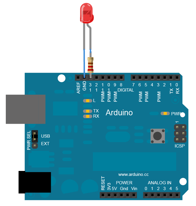 Arduino- External LED Blink Tutorial