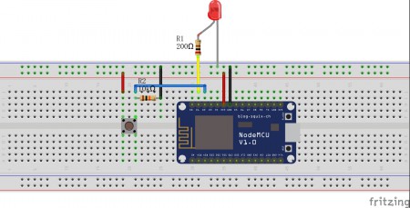NodeMCU Lesson 4—Button Control LED « osoyoo.com
