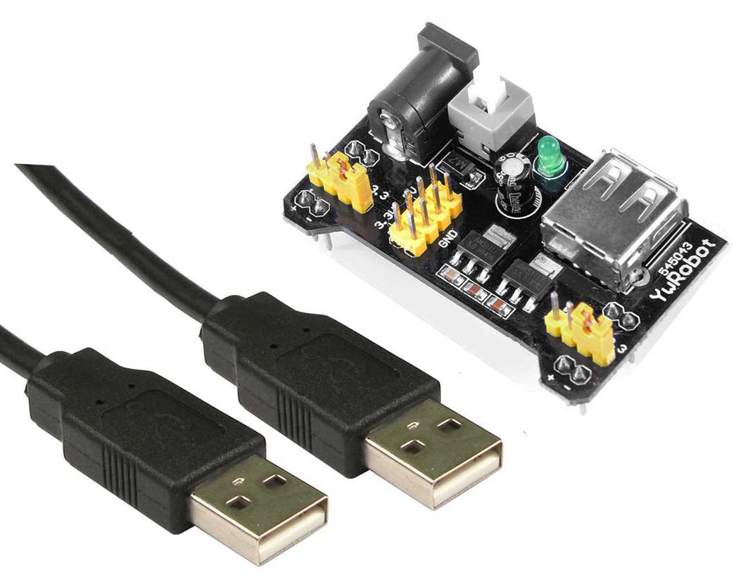 Блок питания 5v 2a (USB). YWROBOT Power MB v2. 5v Power Cable Module for Modules. Добавочный модуль юсб.