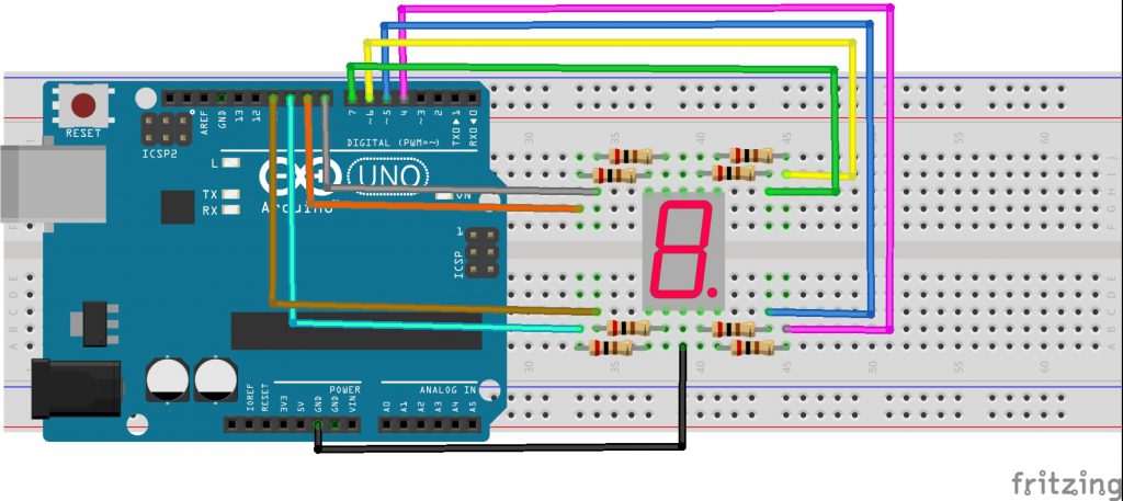 Graphical Programming Tutorial For Arduino – One Digit 7-Segment LED ...