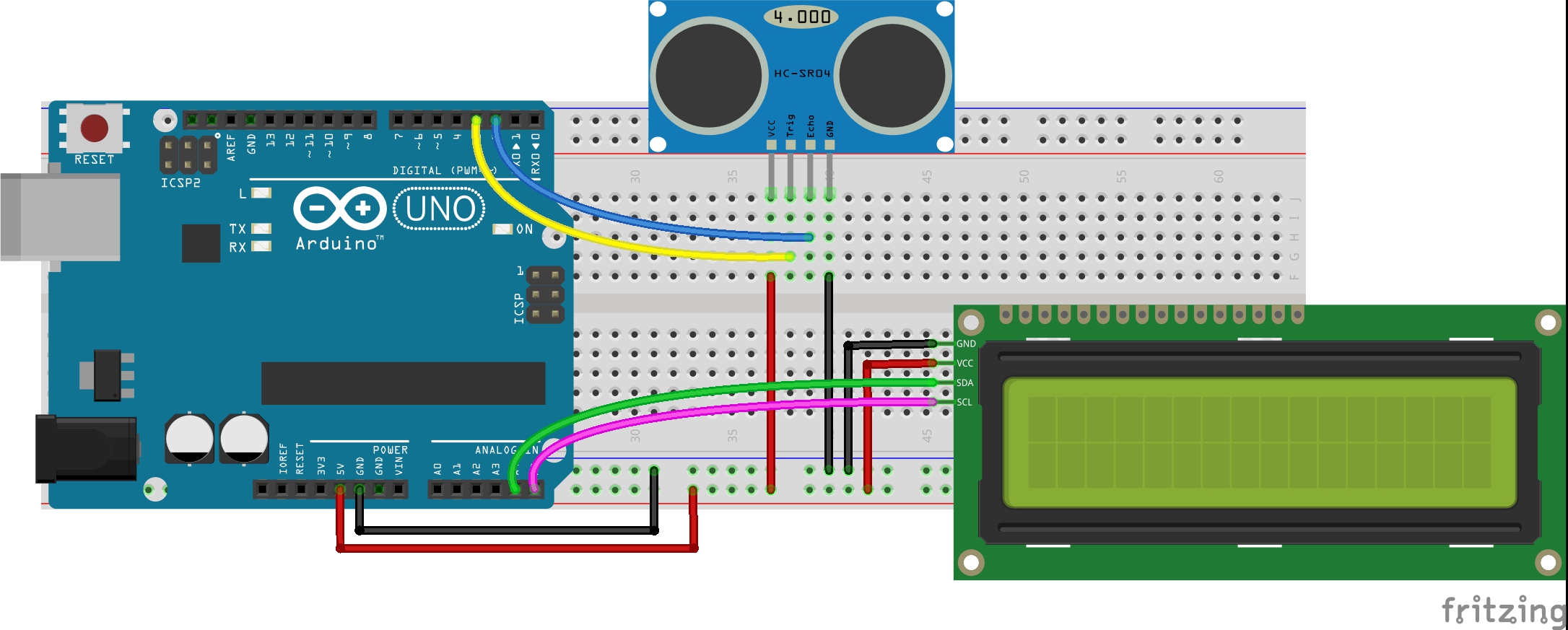 hc sr04 ultrasonic sensor arduino code