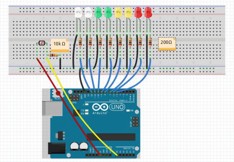 Arduino lesson – Photoresistor « osoyoo.com