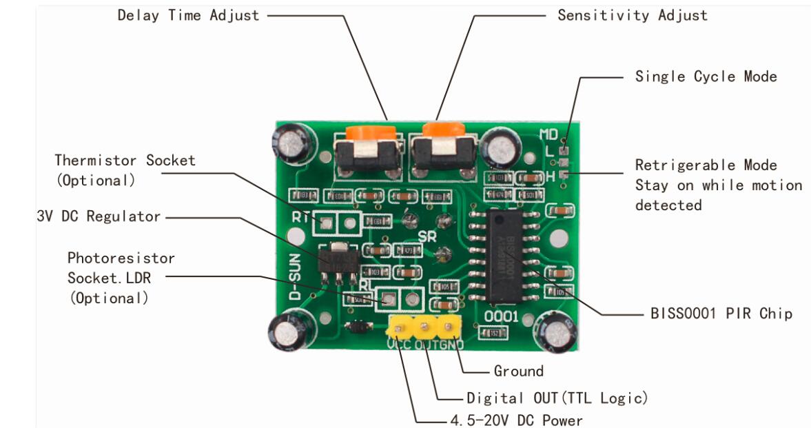 Arduino Lesson Pir Motion Sensor Osoyoo Com